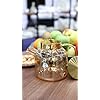 TEA POT WITH GOLD STAINLESS STEEL LID 1200 ML