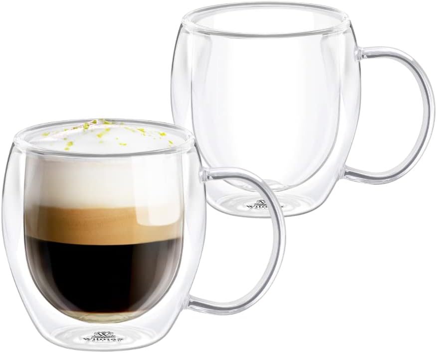 Wilmax Doppelwandiger Glasbecher 250 ml 2er Set WL-888746/A2