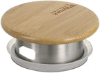 Wilmax Karaffe 1000 ml Thermoglas mit Bambusdeckel Transparent WL-888207/A