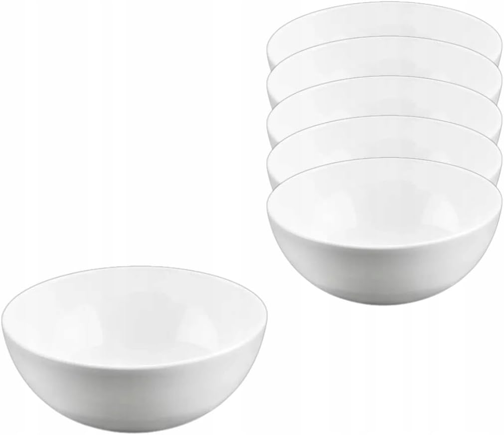 Wilmax Schale 14 cm 600 ml aus Porzellan, Weiß WL-992565/A