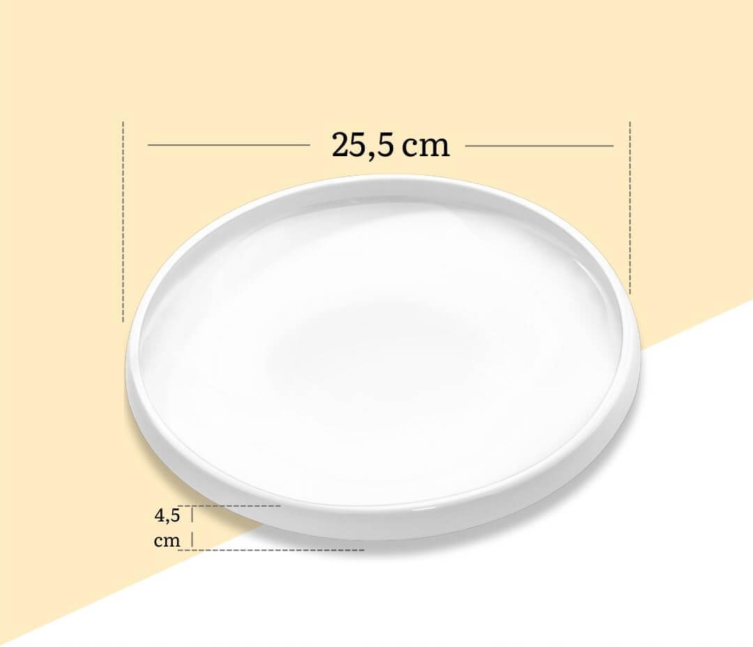 Wilmax Schale 25.5 cm Weiß Porzellan 2er Set WL-991360/A2