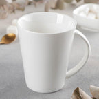 Wilmax Tasse 380 ml 4er-Set Weiß aus Porzellan
