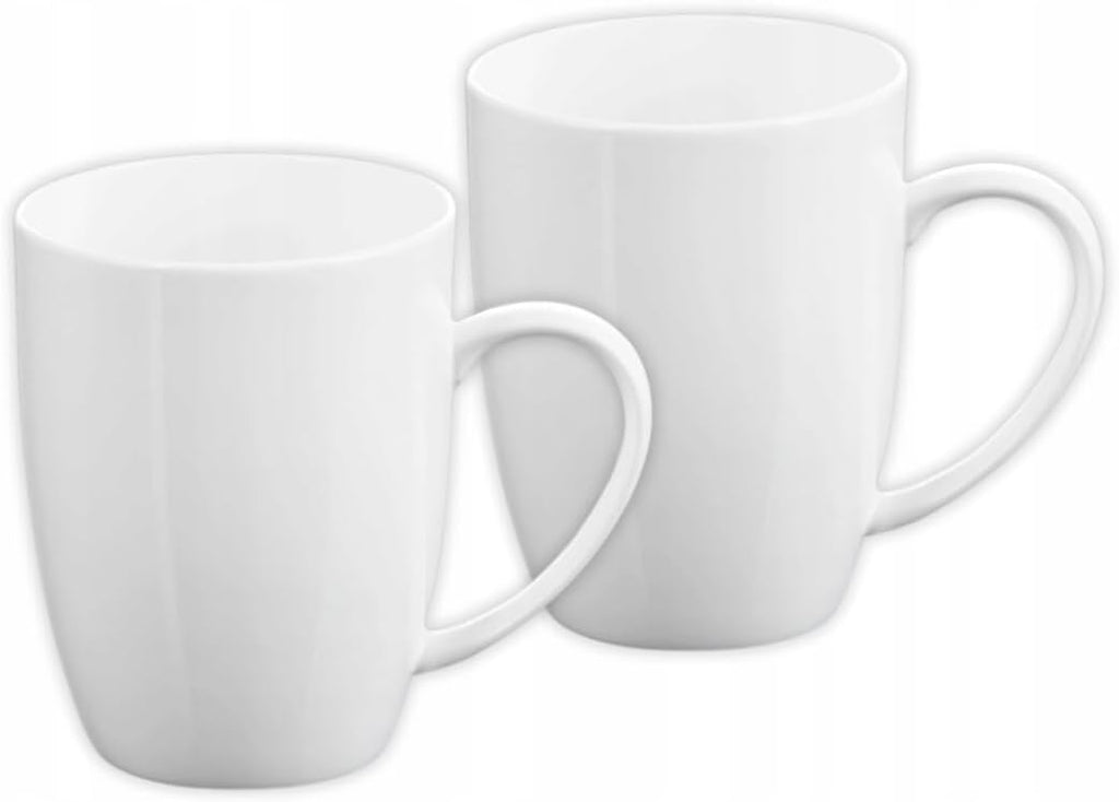 Wilmax Tassen 460 ml Weiß Porzellan 2er Set WL-993018/A2