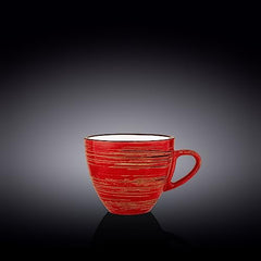 Wilmax WL-669236/A Porzellan Tasse, Rot, 300mL Kapazität