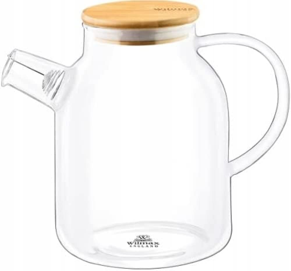 Wilmax WL-888817/A Borosilikatglas Teekanne mit Glasfilter, 800mL Kapazität