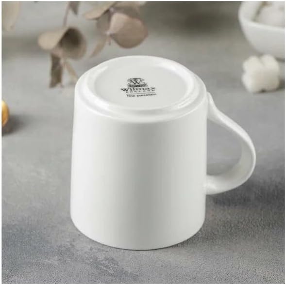 Wilmax Becher 320 ml 6er-Set Weiß aus Porzellan