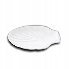 Wilmax WL-992012/A Porzellan Shell-Gericht, Weiss, 18cm Länge