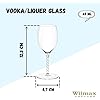 Wilmax WL-888111/2C Wodka/Likörglas, 65mL Kapazität, 2 Stück