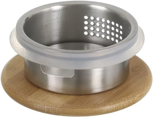 Wilmax Karaffe 1000 ml Thermoglas mit Bambusdeckel Transparent WL-888207/A