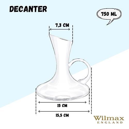 Wilmax WL-888333/1C Weinkaraffe, 750mL Kapazität