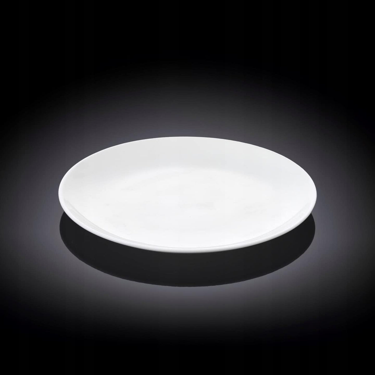 Wilmax Brotteller Weiß | Rollrand Design | Porzellan | 15 cm | WL-991011/A