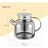 TEA POT WITH STAINLESS STEEL LID 1200 ML