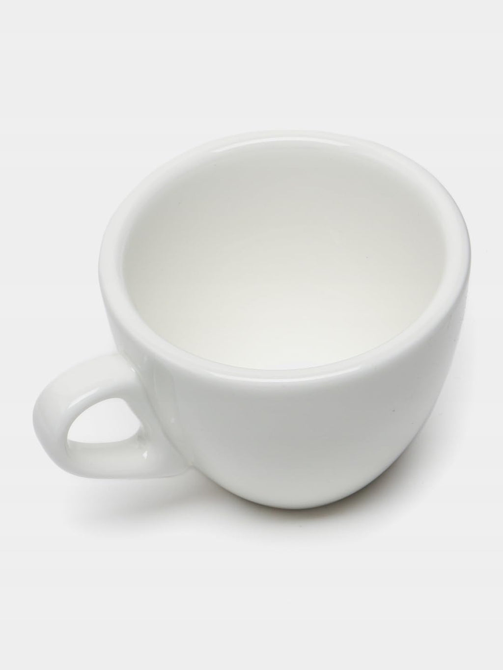 Wilmax Tasse mit Untertasse 300 ml 6er-Set Weiß aus Porzellan