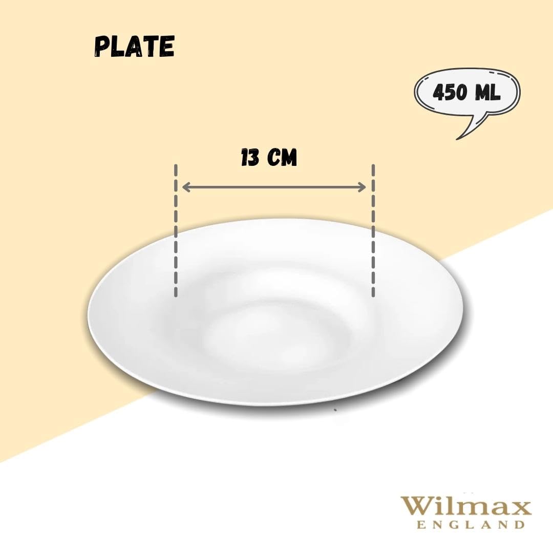 Wilmax WL-991274/A Porzellan Tiefe Teller, Weiss, 30.5cm Durchmesser