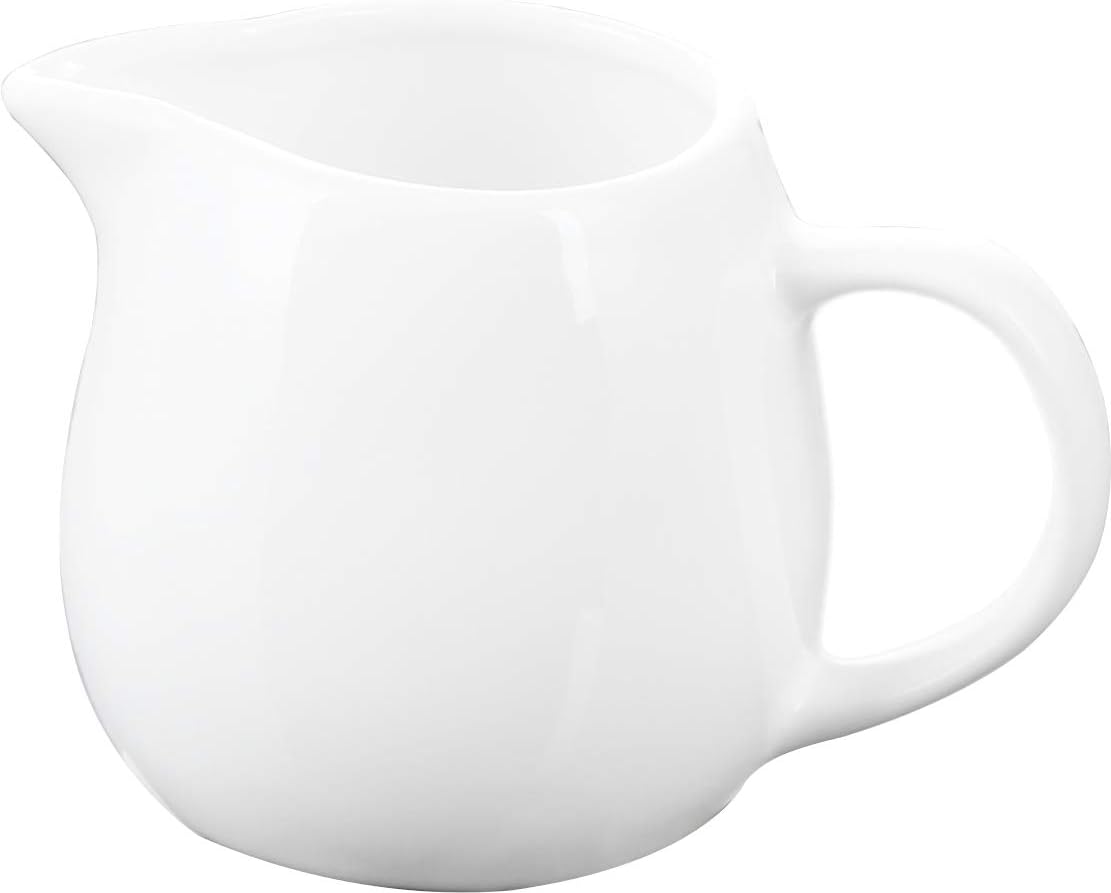 Wilmax Sahnekännchen Weiß 150 ml – Milchkännchen für Kaffee & Tee – WL-995004/A