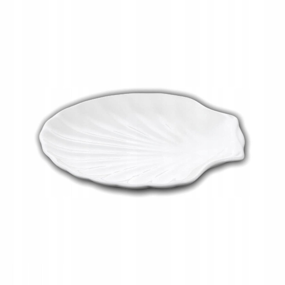 Wilmax WL-992014/A Porzellan Shell-Gericht, Weiss, 25.5cm Länge