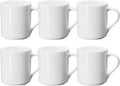 Wilmax Becher 320 ml Weiß Porzellan 6er Set WL-993040/A6