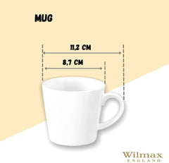 Wilmax Porzellan Tasse, 280 ml, 2er-Set, WL-993101/A2