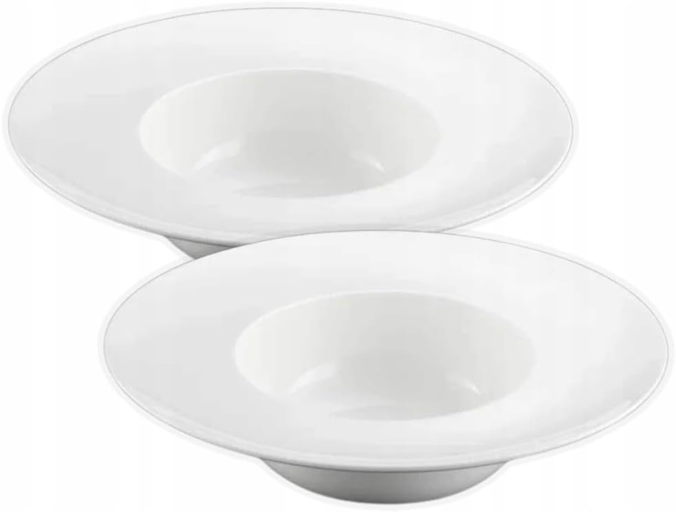 Wilmax Tiefer Teller 22.5 cm 400 ml Weiß Porzellan 2er Set WL-991186/A2