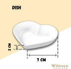 Wilmax Schale 8 × 7 cm Weiß aus Porzellan