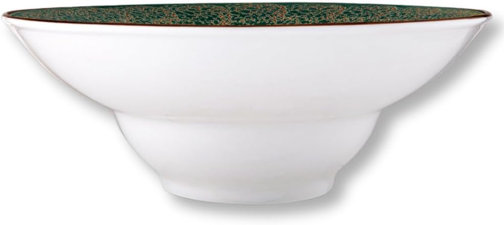 Wilmax Tiefer Teller 22,5 cm 1100 ml Grün Porzellan 2er Set WL-667523/A2