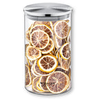 Wilmax Vorratsglas 1100 ml mit Edelstahldeckel Transparent