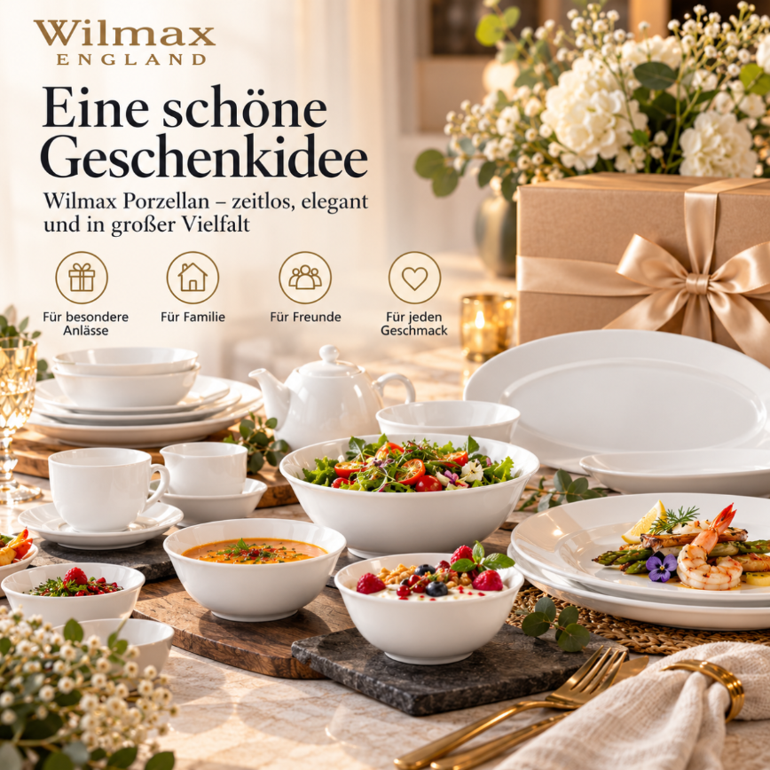 Wilmax Schale 300 ml 11,5 cm Weiß aus Porzellan