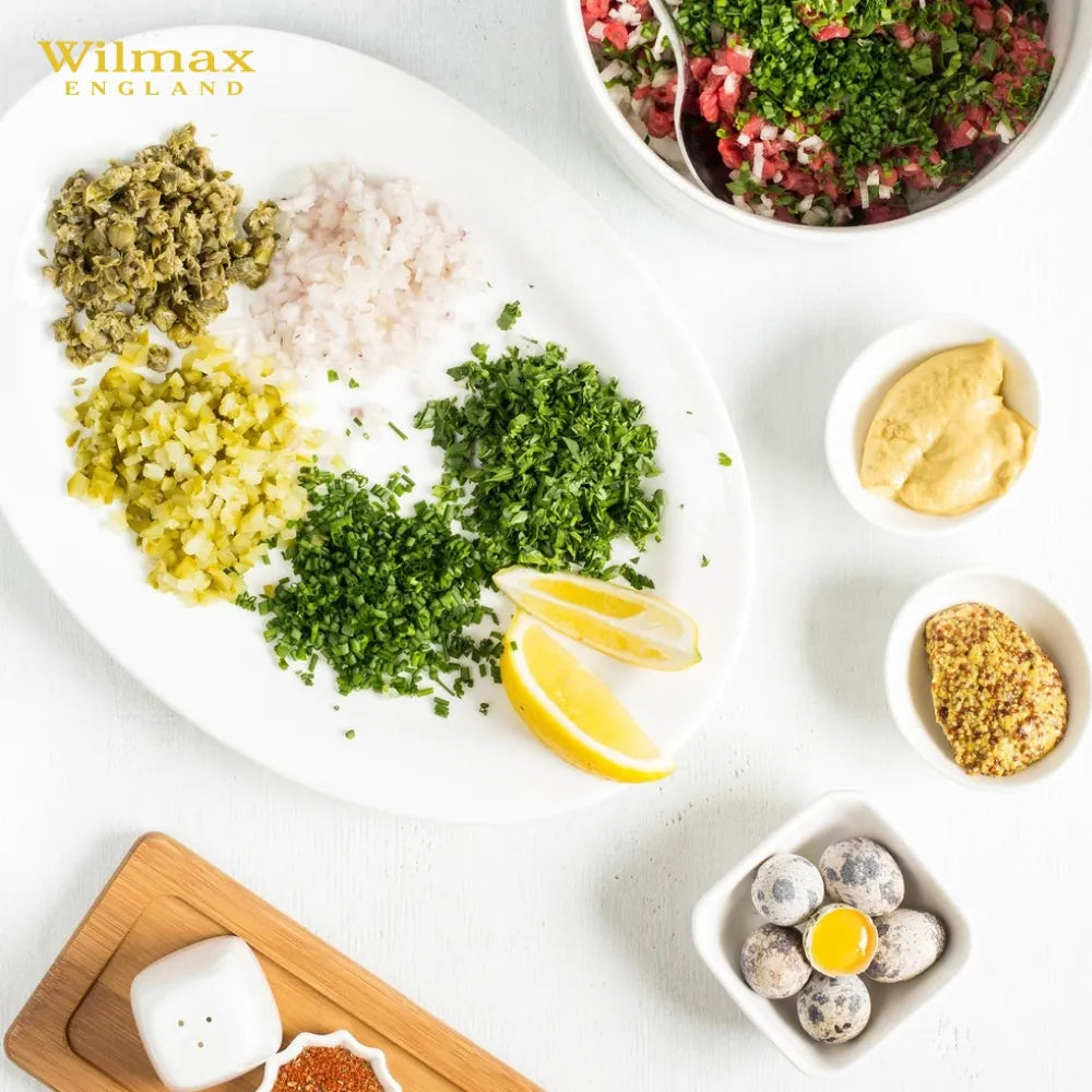 Wilmax Platte 30,5 cm Weiß aus Porzellan