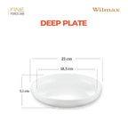 Wilmax Speiseteller 23 cm Weiß aus Porzellan
