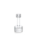 Wilmax Kerzenhalter 15 × 7 cm Transparent aus Glas