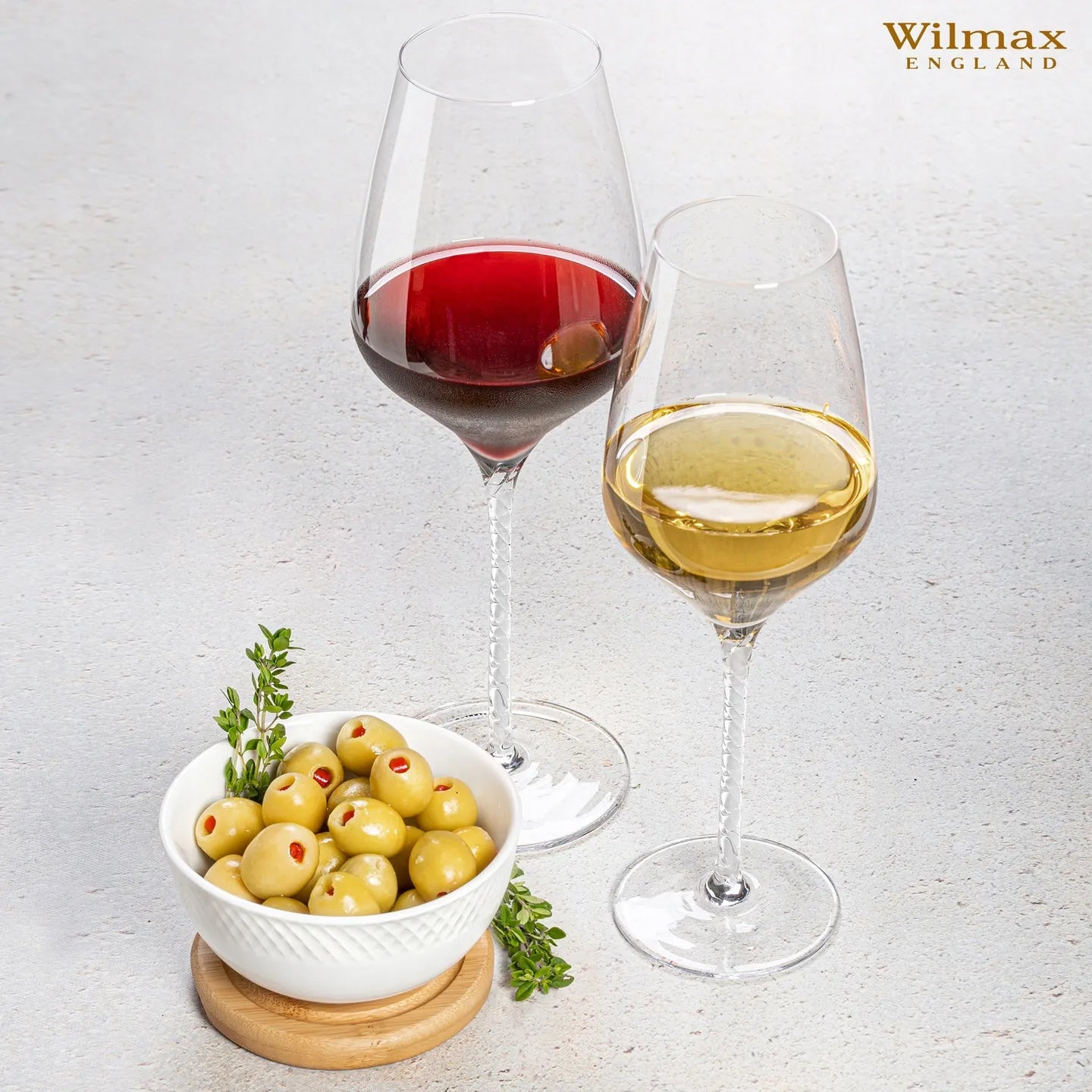 Wilmax Weinglas 600 ml 2er-Set Transparent aus Wilmax Crystalline-Serie