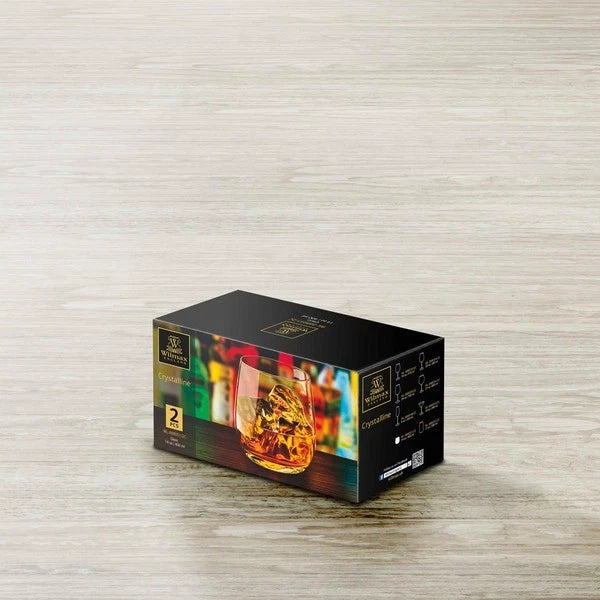 Wilmax Whiskyglas 400 ml 2er-Set Transparent aus Wilmax Crystalline-Serie