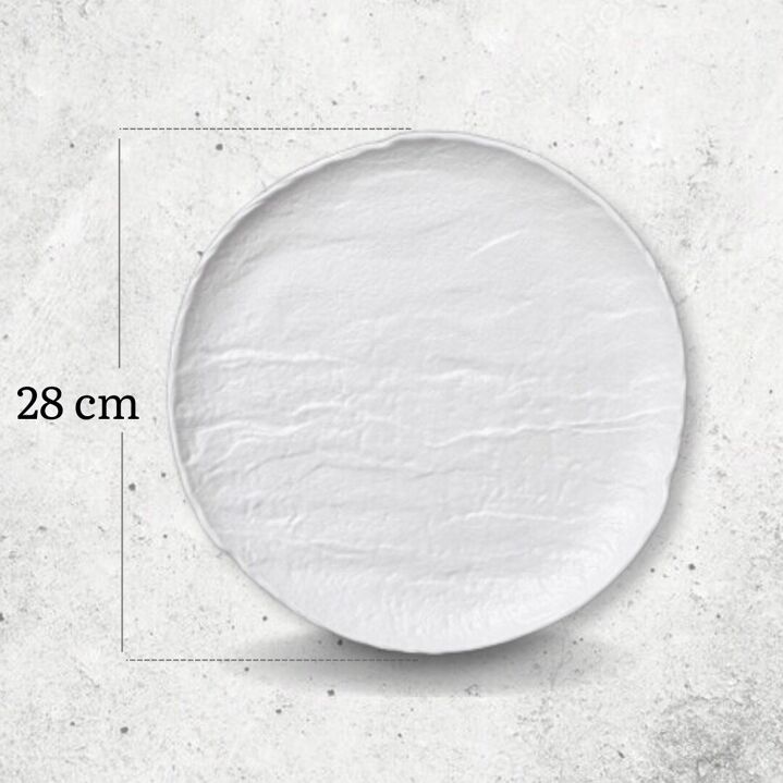 Wilmax England White Stone Kollektion, runder Teller, 28 cm, WL-661527/A
