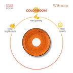 Wilmax Untertasse 11 cm Orange aus Porzellan