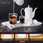 Wilmax Doppelwandiges Thermoglas 100 ml 6er-Set Transparent
