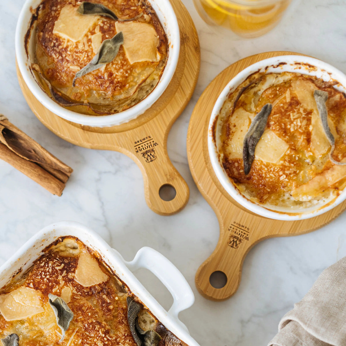 Wilmax Ramekin 3-teilig Weiß aus Porzellan