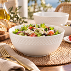 Wilmax Schale 16 cm 930 ml 2er-Set Weiß aus Porzellan