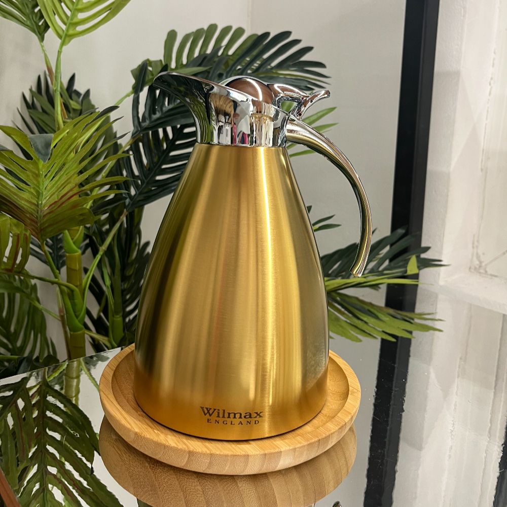 Wilmax Isolierkanne 1000 ml Edelstahl Gold WL-511020135/A