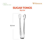 Wilmax Zuckerzange 10,5 cm Silber aus Edelstahl