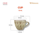 Wilmax Tasse 75 ml Pistazie aus Porzellan