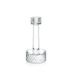 Wilmax Kerzenhalter 20 × 9 cm Transparent aus Glas