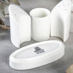 Wilmax Salz- und Pfefferstreuer Set Porzellan Weiß WL-996117/1C