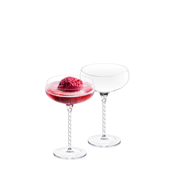 Wilmax Champagnerschale 300 ml 2er-Set Transparent aus Wilmax Crystalline-Serie