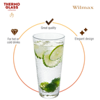 Wilmax Hammered Tumbler 450 ml Borosilikatglas Transparent WL-888630/A