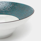 Wilmax Tiefer Teller 22,5 cm 1100 ml 2er-Set Grün aus Porzellan