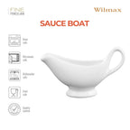 Wilmax Sauciere 170 ml Weiß aus Porzellan
