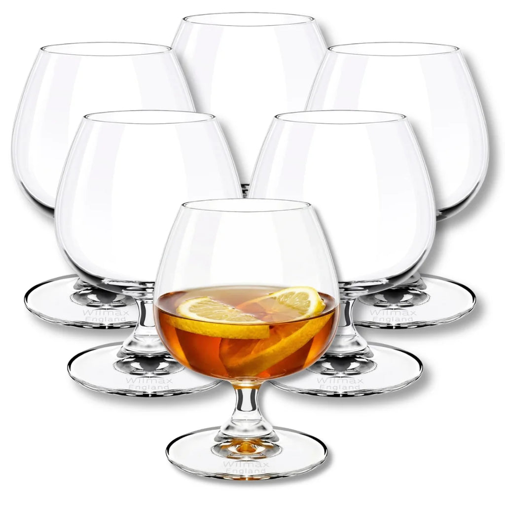 Wilmax Cognacglas 410 ml 6er-Set Transparent aus Wilmax Crystalline-Serie