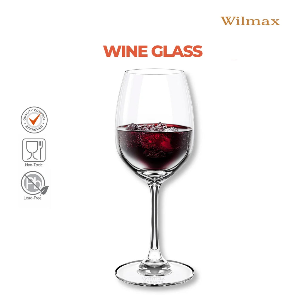Wilmax Weinglas 420 ml 6er-Set Transparent aus Wilmax Crystalline-Serie