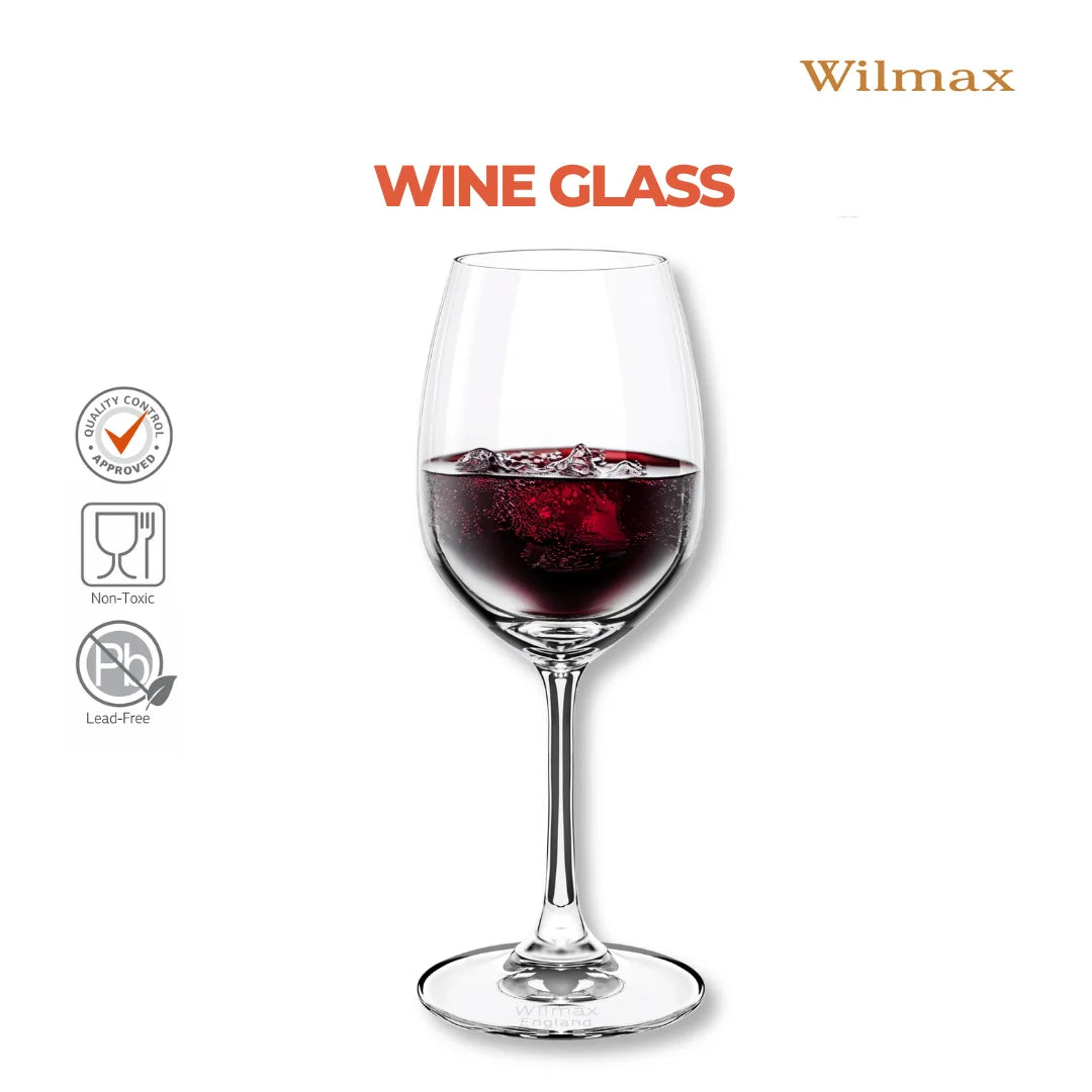 Wilmax Weinglas 420 ml 6er-Set Transparent aus Wilmax Crystalline-Serie