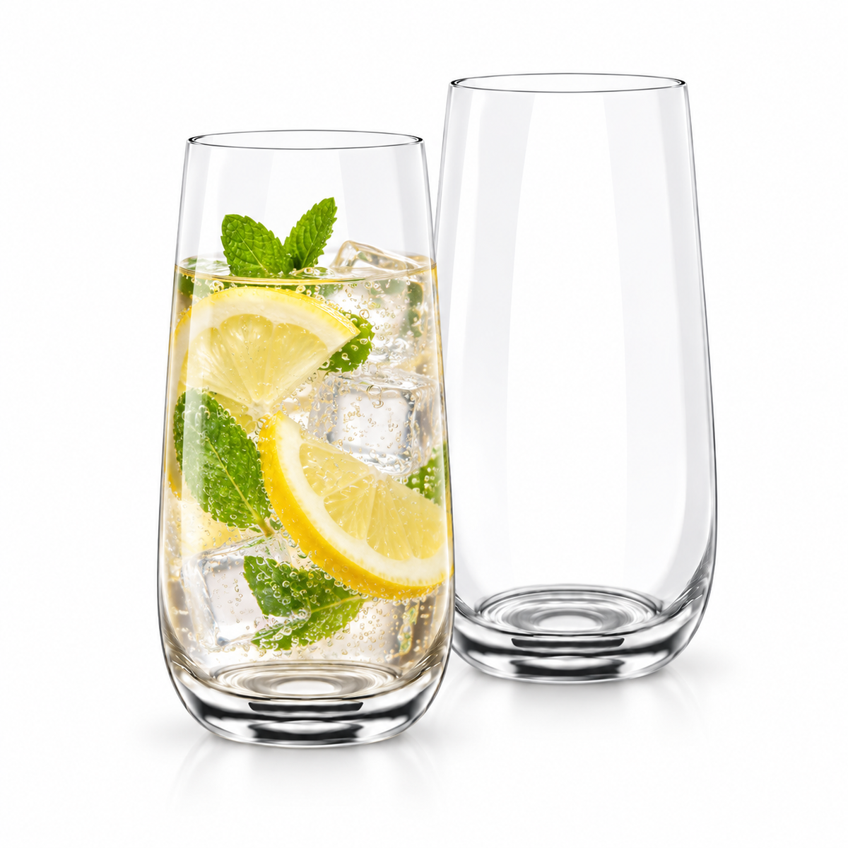 Wilmax Wasser& Saftgläser 500 ml 2er-Set Transparent aus Wilmax Crystalline-Serie